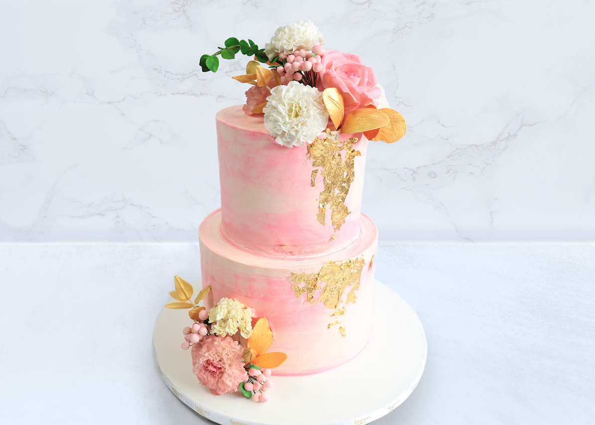 Peach & Pink Vintage Cake | Birthday Cake In Dubai | Cake Delivery – Mister  Baker