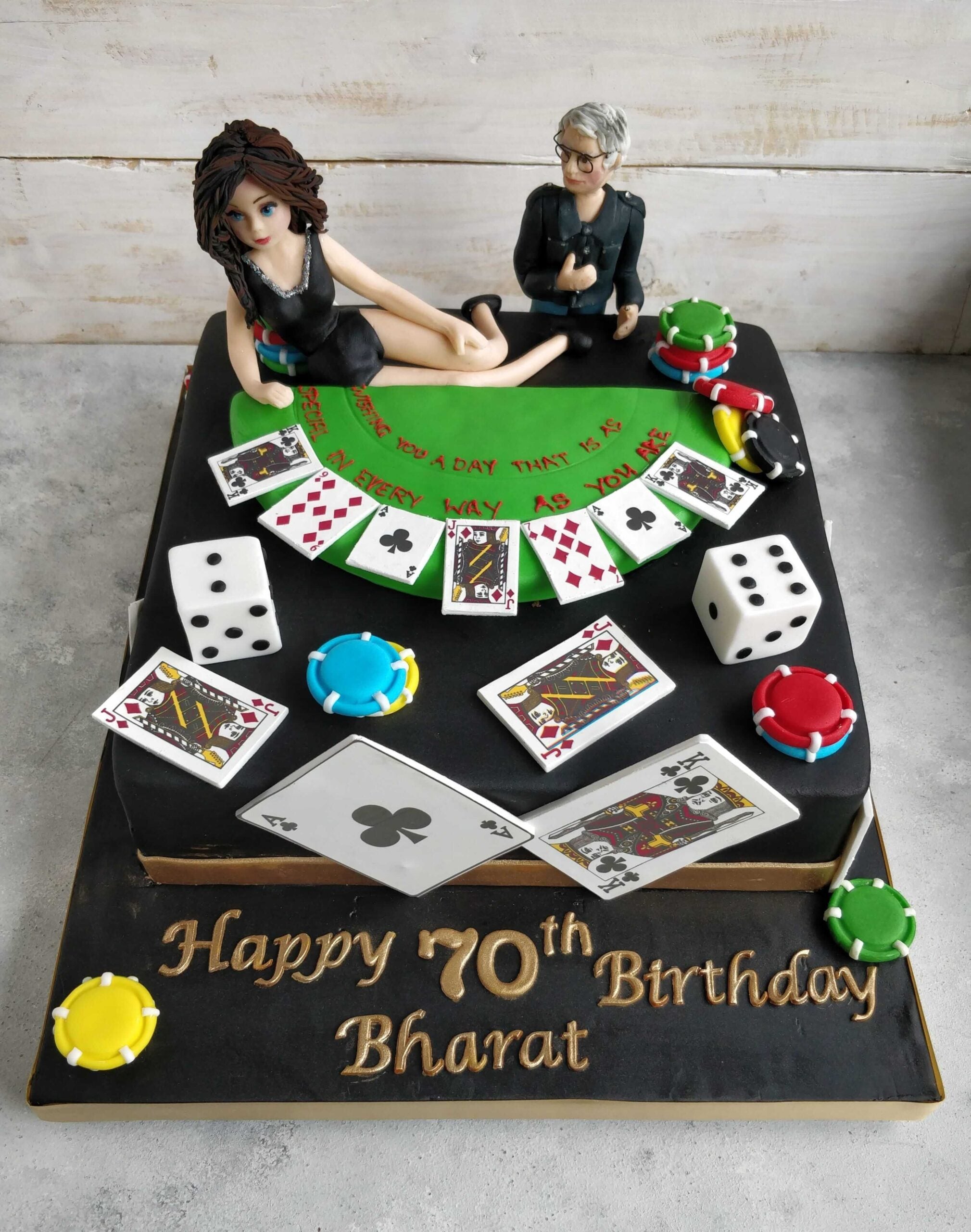 Poker Chips - Decorated Cake by sarah - CakesDecor