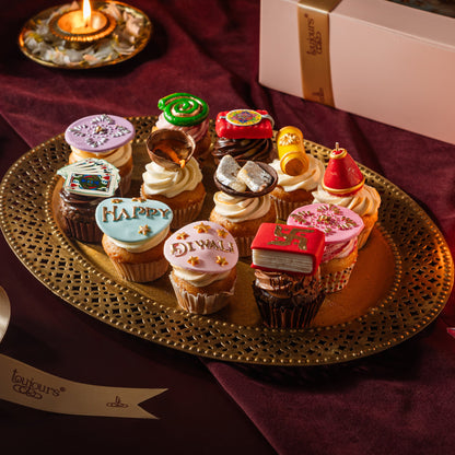 Mini Diwali Cupcakes