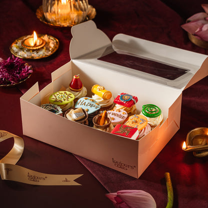 Mini Diwali Cupcakes