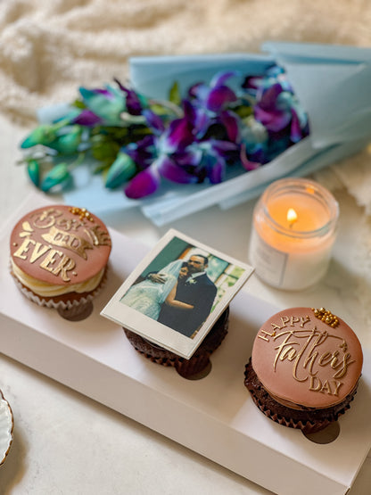 Best Dad Ever Cupcake Trio (Set of 3)