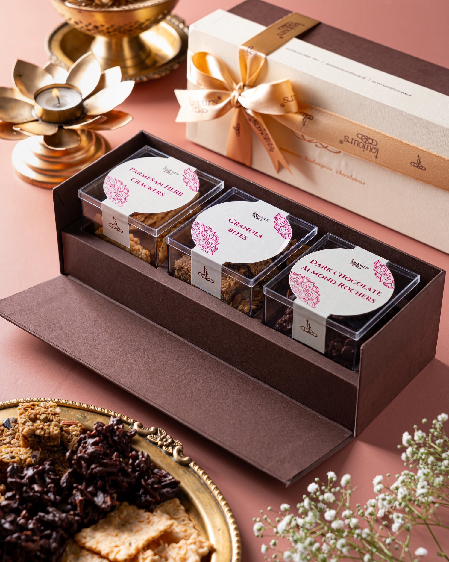 gift box with gourmet treats