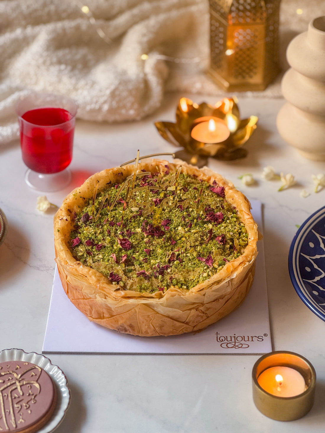 Baklava Pistachio Cheesecake