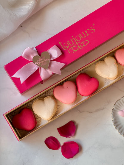 Heart Macarons – Box of 6