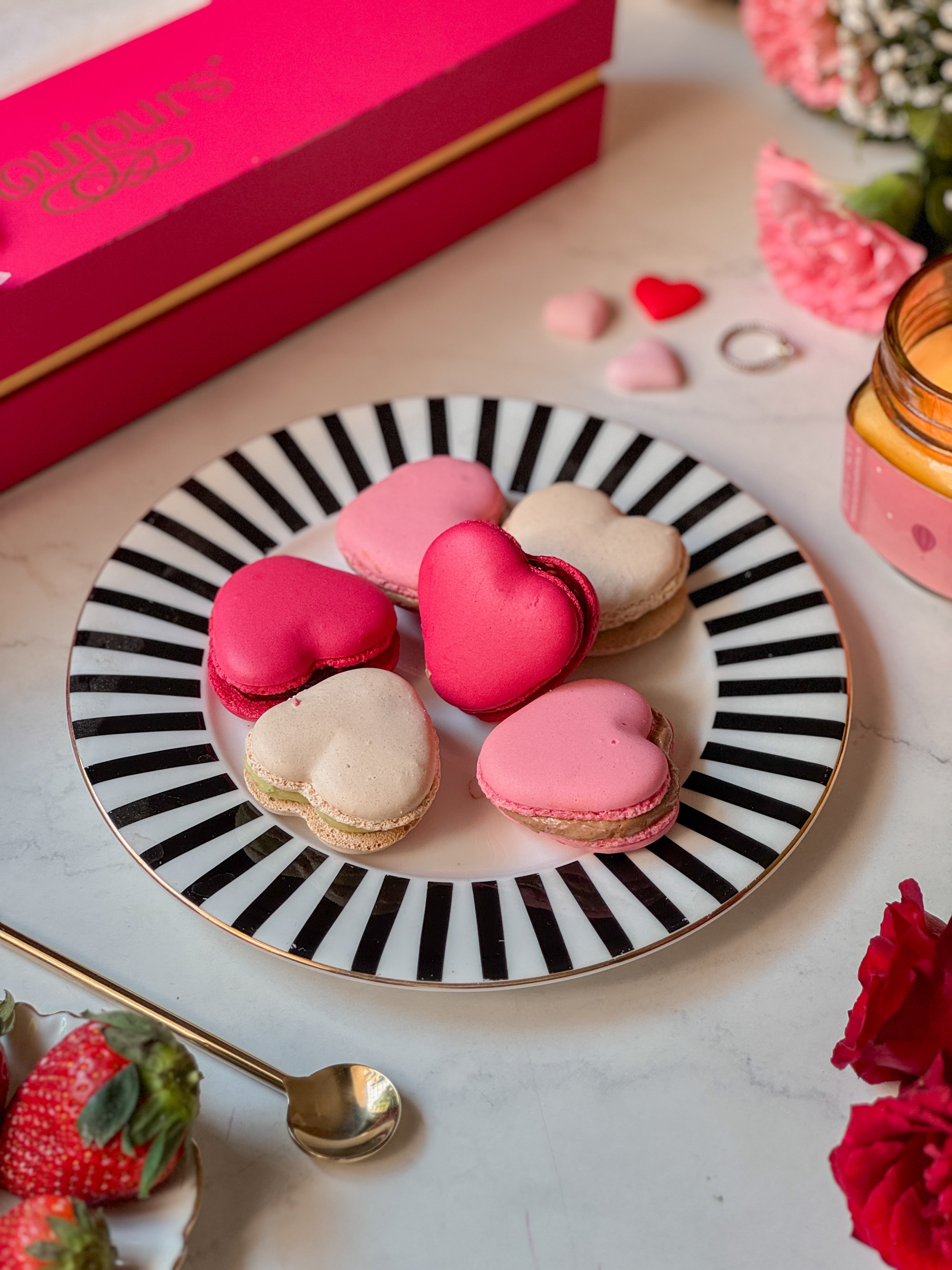 Heart Macarons – Box of 6