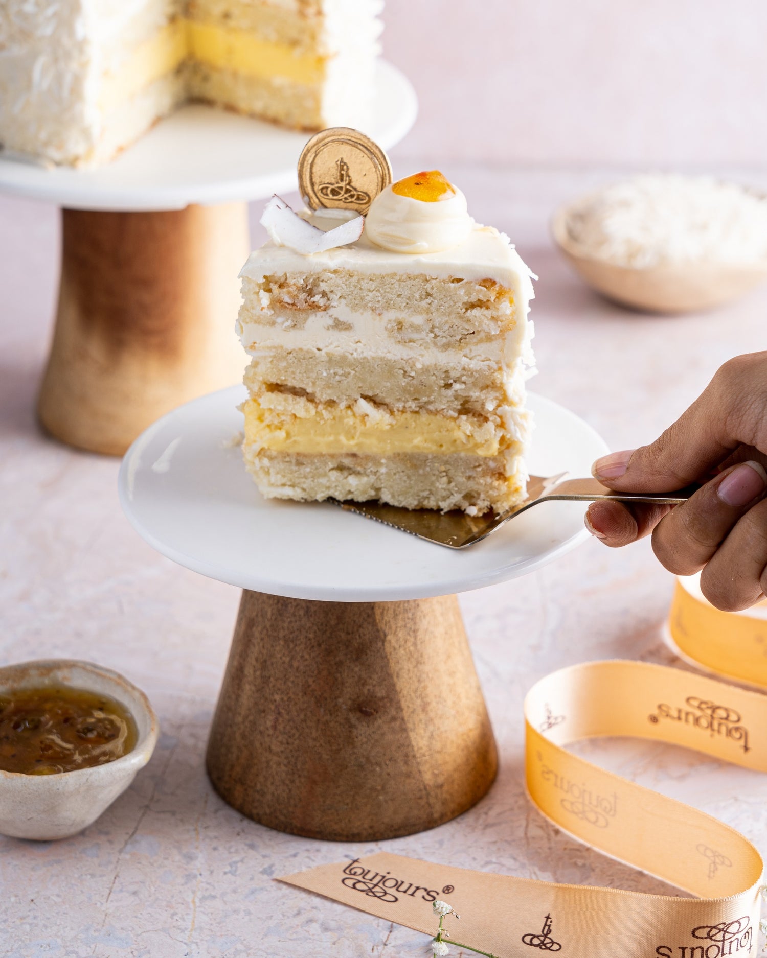 Coconut &amp; Passion Fruit Cake