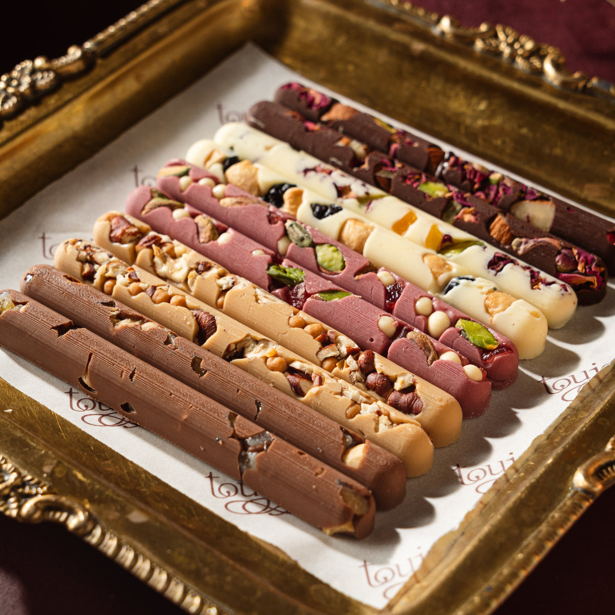Chocolate Mendiant Sticks