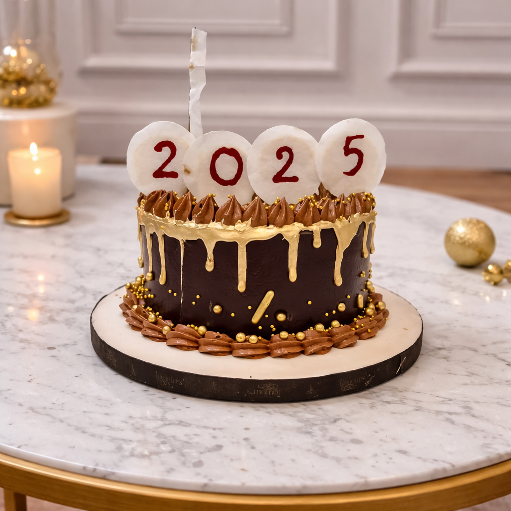 New Year Light Up Cake