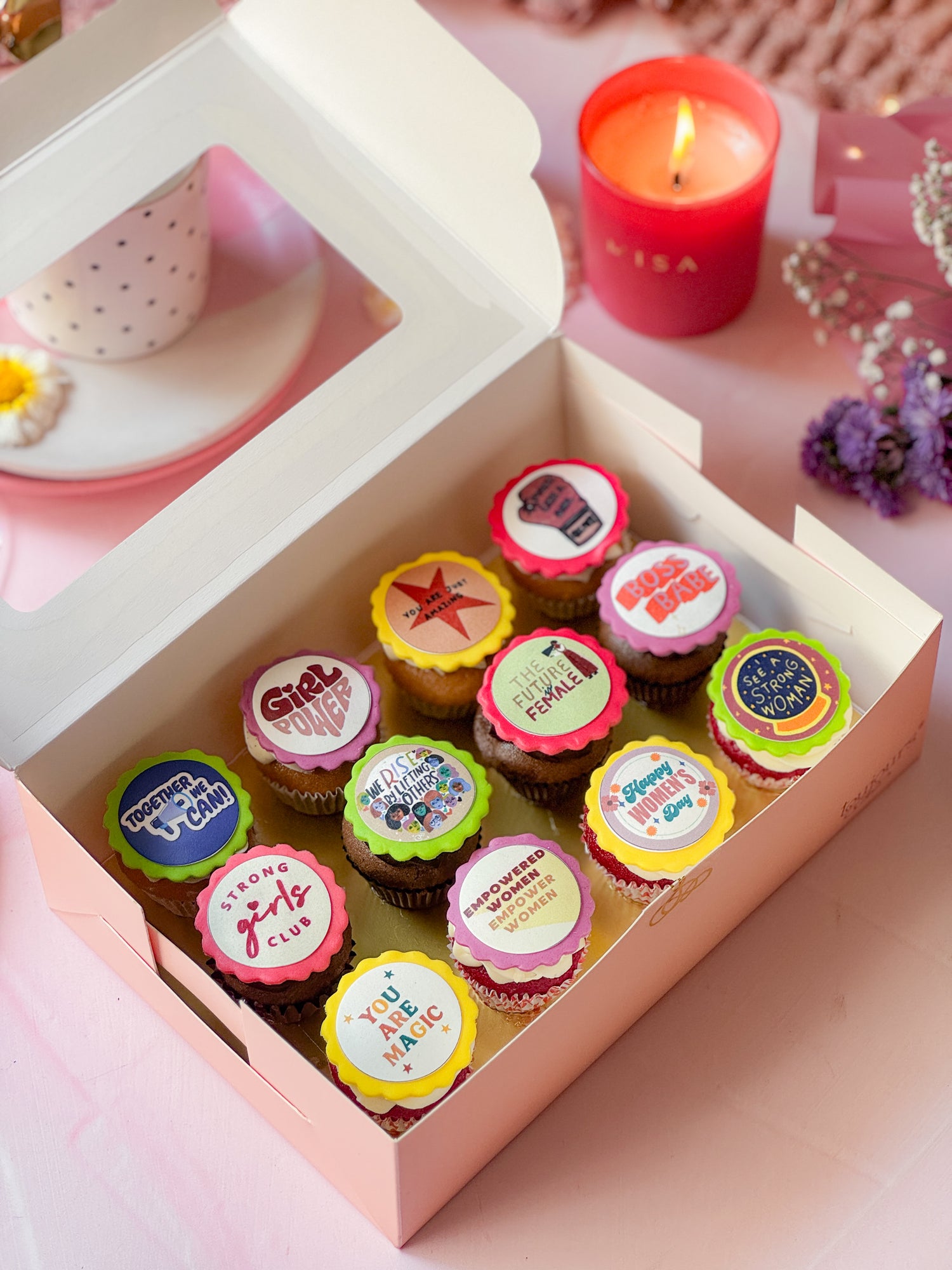 Women’s Day Mini Cupcake Box (Box of 12)