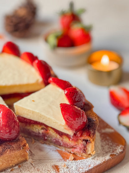 Strawberry Creme Brulee Tart
