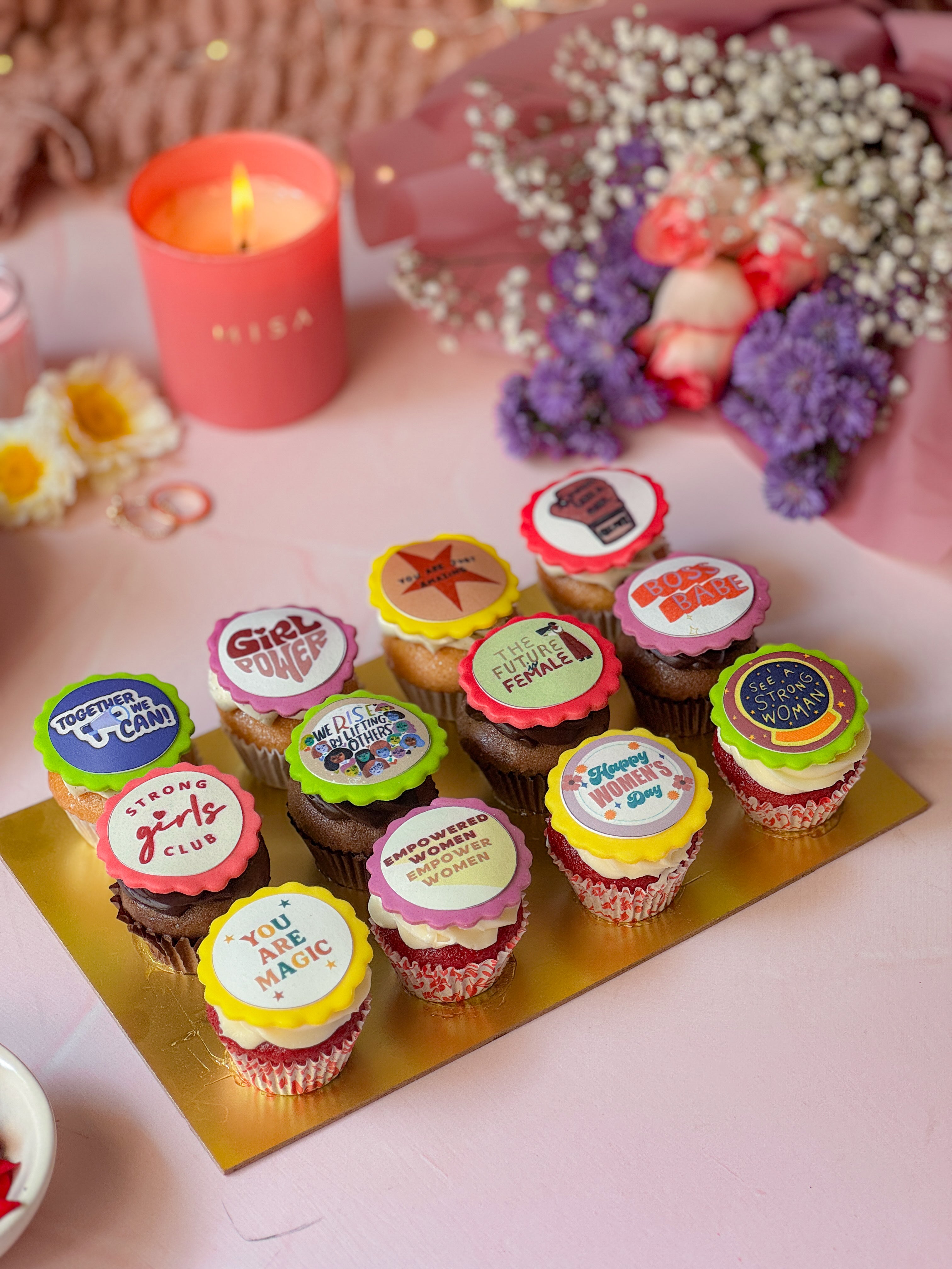 Women’s Day Mini Cupcake Box (Box of 12)