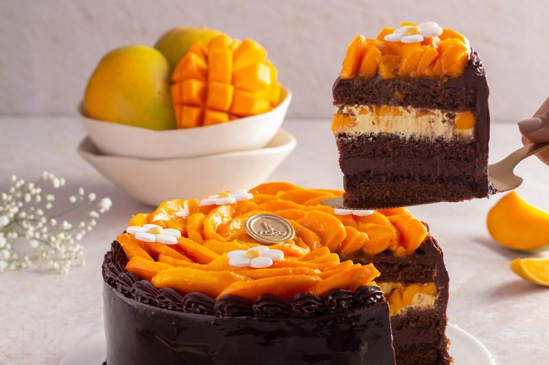 Chocolate &amp; Mango Cake